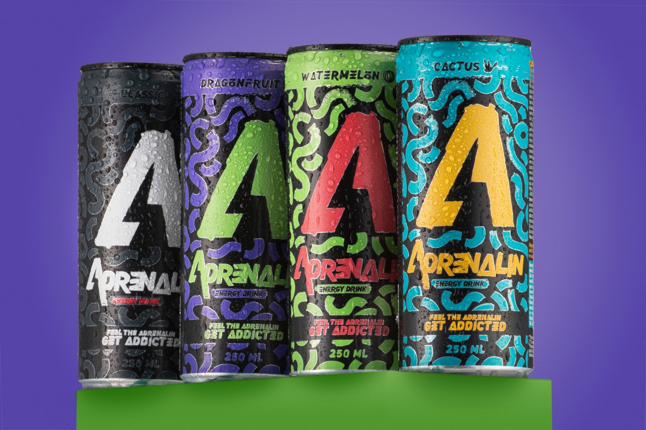 Adrenalin Energy Drink rebranding