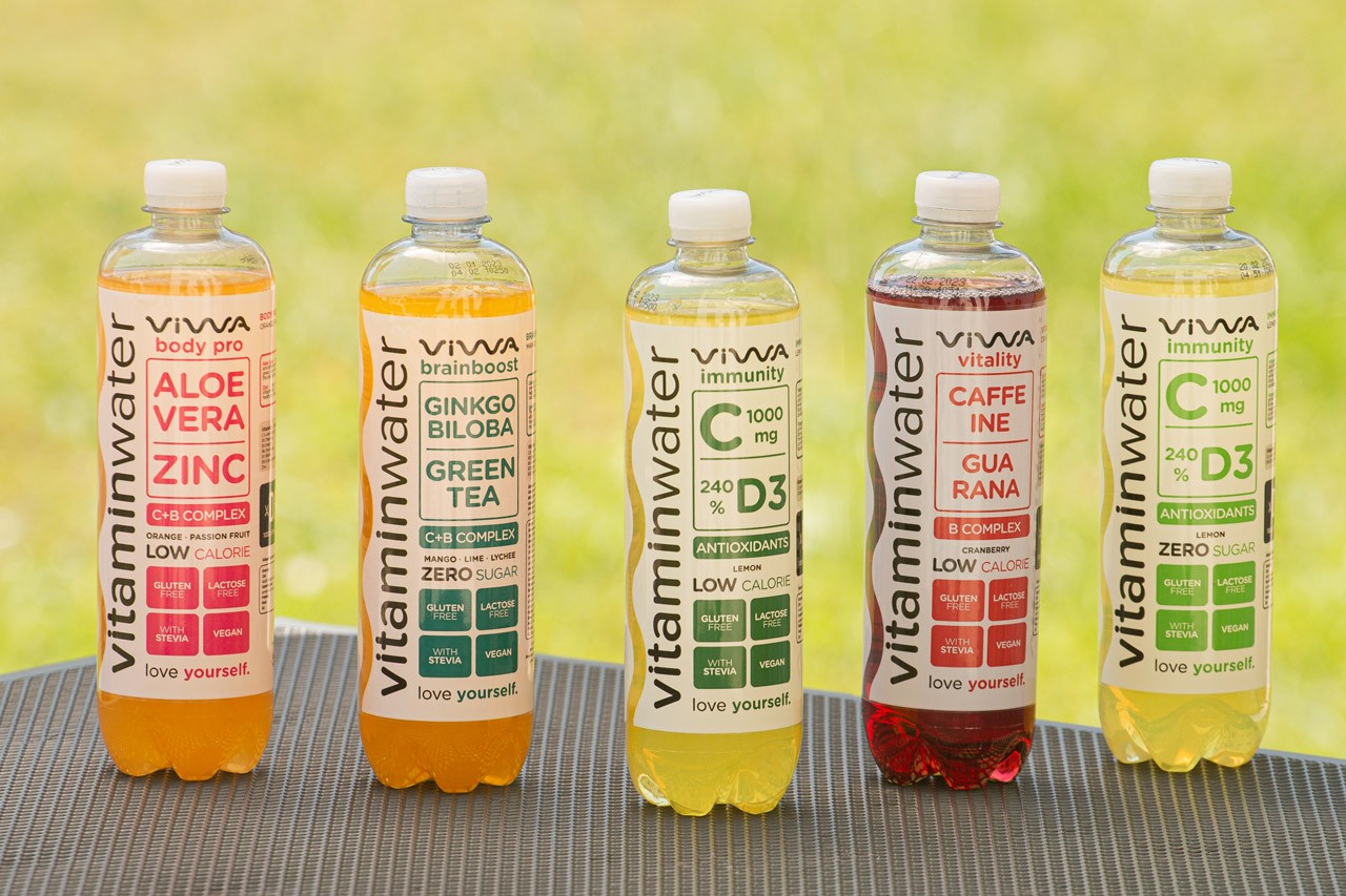 Viwa Vitaminwater csomagolástervezés